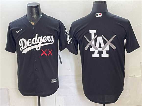 Men%27s Los Angeles Dodgers Black Vapor Premier Limited Stitched Jersey Dzhi->los angeles dodgers->MLB Jersey