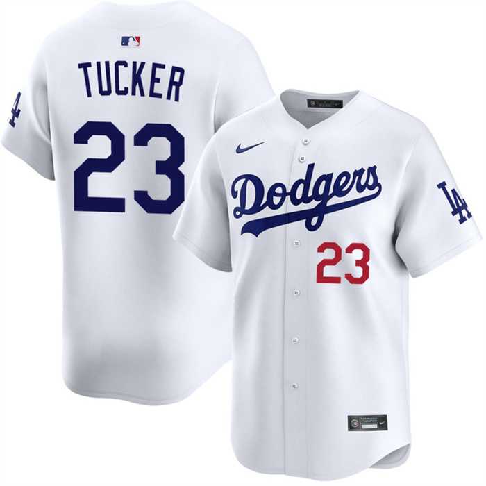 Men%27s Los Angeles Dodgers #23 Kyle Tucker White 2026 Home Limited Stitched Jersey Dzhi->2026 world baseball classic->MLB Jersey