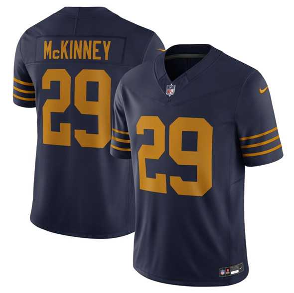 Men & Women & Youth Green Bay Packers #29 Xavier McKinney Navy The 1923 Classic Vapor F.U.S.E. Limited Stitched Jersey->green bay packers->NFL Jersey