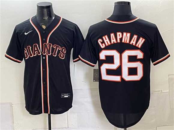 Men%27s San Francisco Giants #26 Matt Chapman 2026 Fashion Replica Black Out Stitched Jersey->san diego padres->MLB Jersey