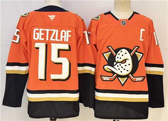 Men%27s Anaheim Ducks #15 Ryan Getzlaf Orange 2026 With C Patch Home Stitched Hockey Jersey->mlb youth jerseys->MLB Jersey