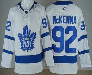 Men%27s Toronto Maple Leafs #92 Gavin McKenna White Stitched Jersey->toronto maple leafs->NHL Jersey
