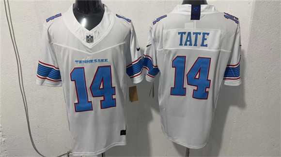 Mens Tennessee Titans #14 Carnell Tate White 2026 F.U.S.E. Vapor Limited Stitched Jersey->tennessee titans->NFL Jersey