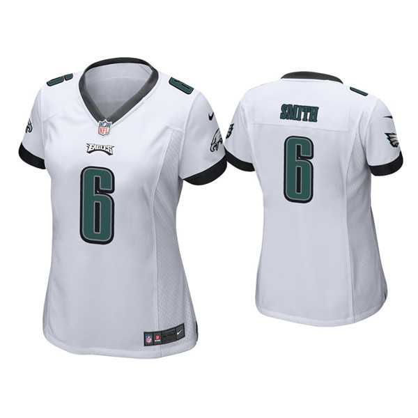 Women%27s Philadelphia Eagles #6 DeVonta Smith White Vapor Untouchable Limited Stitched Jersey(Run Small) Dzhi->los angeles rams->NFL Jersey