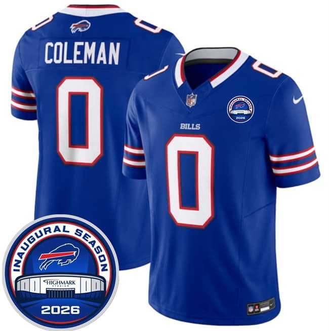 Men%27s Buffalo Bills #0 Keon Coleman Blue F.U.S.E. 2026 Inaugural Season at Highmark Stadium Stitched Jersey Dzhi->philadelphia eagles->NFL Jersey