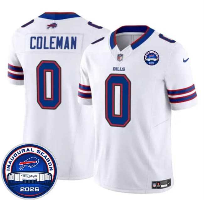 Men%27s Buffalo Bills #0 Keon Coleman White F.U.S.E. 2026 Inaugural Season at Highmark Stadium Stitched Jersey Dzhi->buffalo bills->NFL Jersey