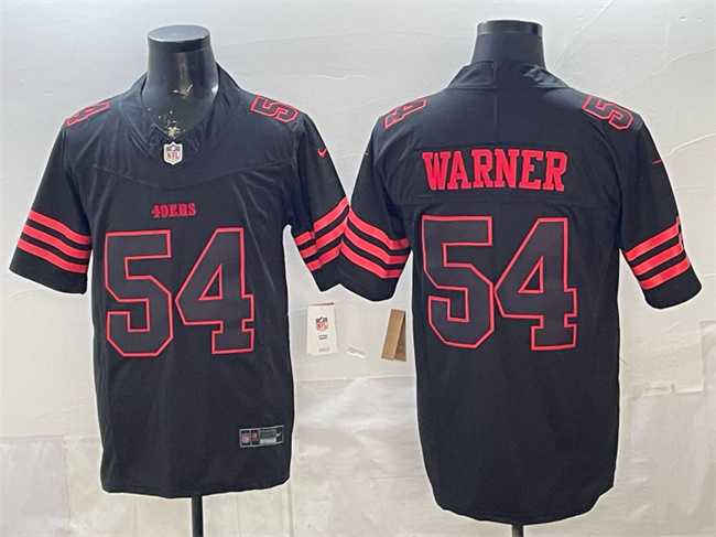 Men%27s San Francisco 49ers #54 Fred Warner Black F.U.S.E. %27Stranger Things Edition%27 Vapor Limited Stitched Jersey->new england patriots->NFL Jersey