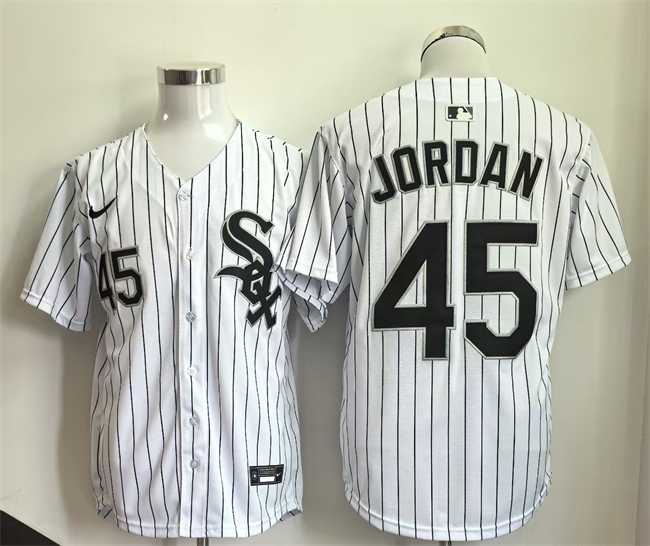 Men%27s Chicago White Sox #45 Michael Jordan White Limited Stitched Jersey->chicago white sox->MLB Jersey
