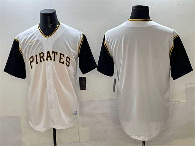Men%27s Pittsburgh Pirates Blank White Cool Base Stitched Jersey->oakland athletics->MLB Jersey