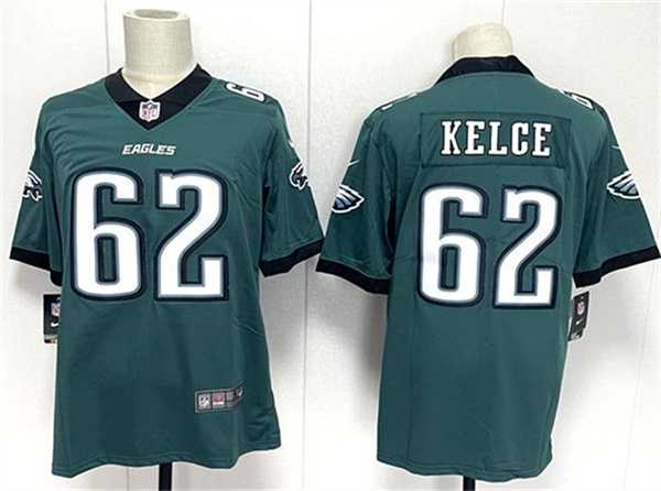 Men%27s Philadelphia Eagles #62 Jason Kelce Green 2024 New Vapor Untouchable Limited Stitched Jersey->philadelphia eagles->NFL Jersey