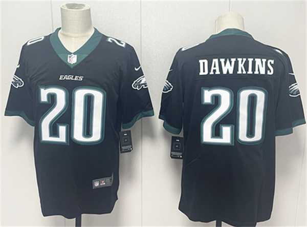 Men%27s Philadelphia Eagles #20 Brian Dawkins Black 2024 New Vapor Untouchable Limited Stitched Jersey->philadelphia eagles->NFL Jersey