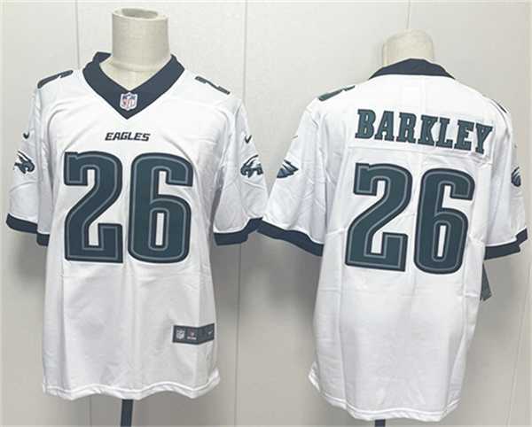Men%27s Philadelphia Eagles #26 Saquon Barkley White 2024 New Vapor Untouchable Limited Stitched Jersey->philadelphia eagles->NFL Jersey