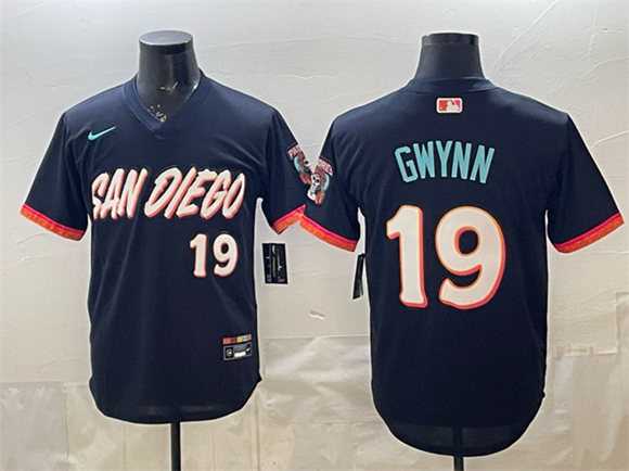 Men%27s San Diego Padres #19 Tony Gwynn Obsidian 2026 City Connect Stadium Stitched Jersey->san diego padres->MLB Jersey