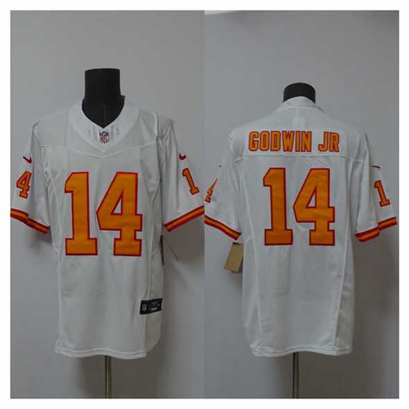 Men%27s Tampa Bay Buccaneers #14 Chris Godwin Jr. White 2025 F.U.S.E. Vapor Limited Stitched Jersey->seattle seahawks->NFL Jersey