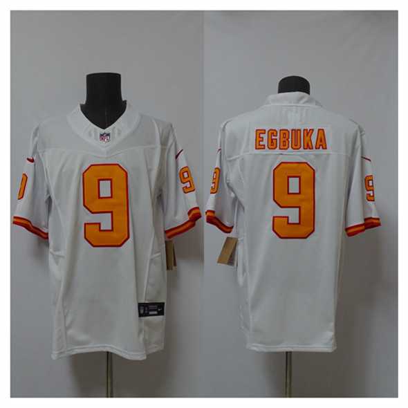 Men%27s Tampa Bay Buccaneers #9 Emeka Egbuka White 2025 F.U.S.E. Vapor Limited Stitched Jersey->seattle seahawks->NFL Jersey