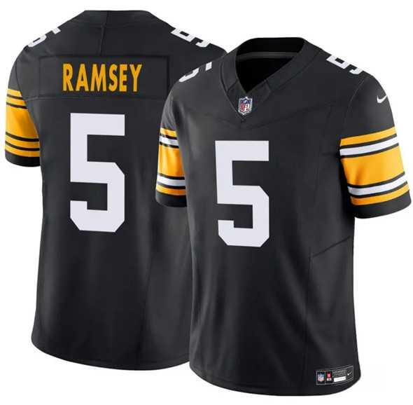 Youth Pittsburgh Steelers #5 Jalen Ramsey Black 2024 F.U.S.E. Alternate Vapor Limited Stitched Jersey Dzhi->tampa bay buccaneers->NFL Jersey