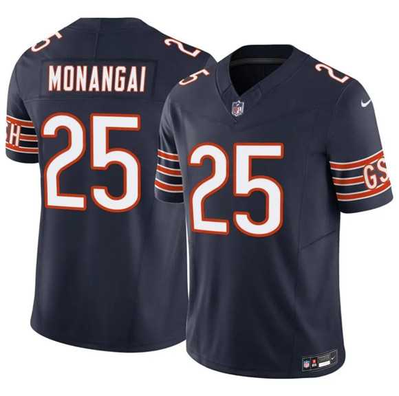 Men%27s Chicago Bears #25 Kyle Monangai Navy 2025 F.U.S.E. Vapor Untouchable Limited Stitched Jersey Dzhi->chicago bears->NFL Jersey