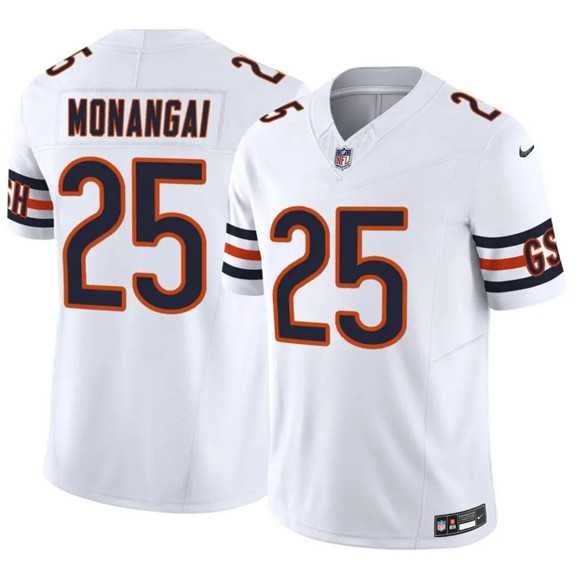 Men%27s Chicago Bears #25 Kyle Monangai White 2025 F.U.S.E. Vapor Untouchable Limited Stitched Jersey Dzhi->dallas cowboys->NFL Jersey