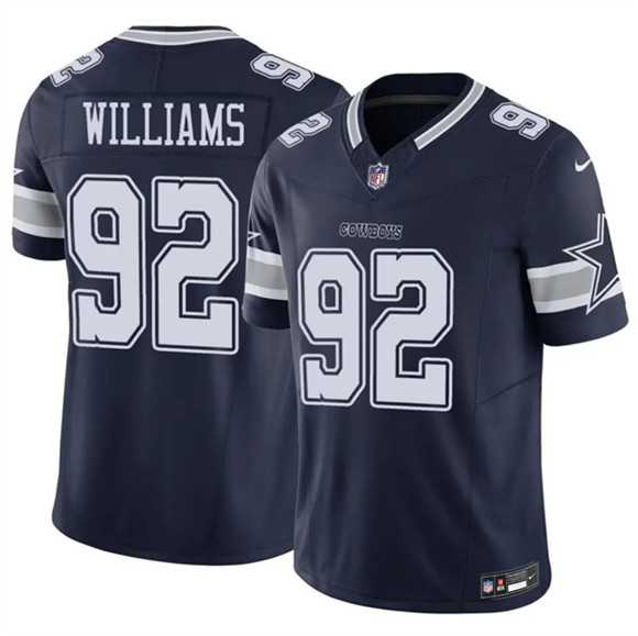 Men%27s Dallas Cowboys #92 Quinnen Williams Navy 2025 F.U.S.E Vapor Untouchable Limited Stitched Jersey Dzhi->denver broncos->NFL Jersey