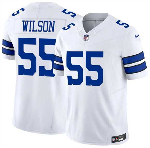 Men%27s Dallas Cowboys #55 Logan Wilson White 2025 F.U.S.E Vapor Untouchable Limited Stitched Jersey Dzhi->dallas cowboys->NFL Jersey