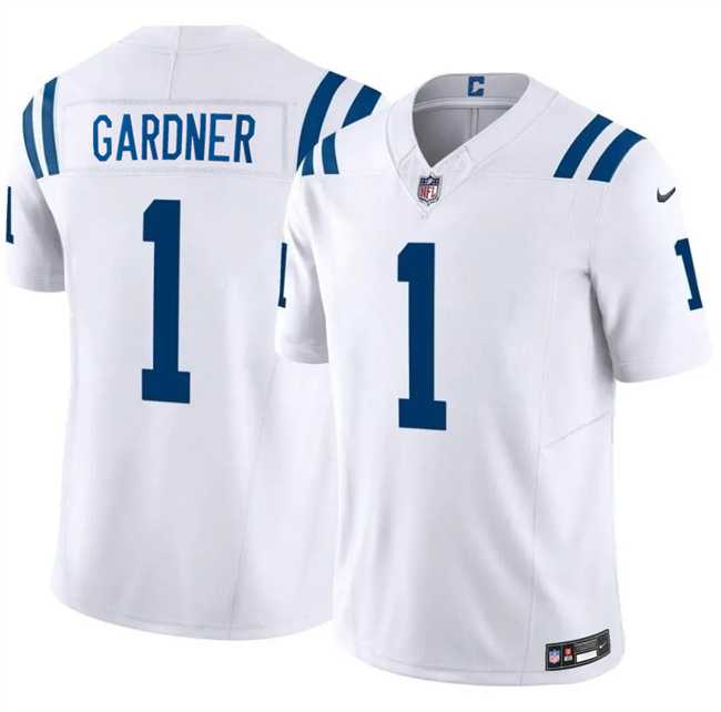Men%27s Indianapolis Colts #1 Sauce Gardner White 2025 F.U.S.E. Vapor Limited Stitched Jersey Dzhi->jacksonville jaguars->NFL Jersey