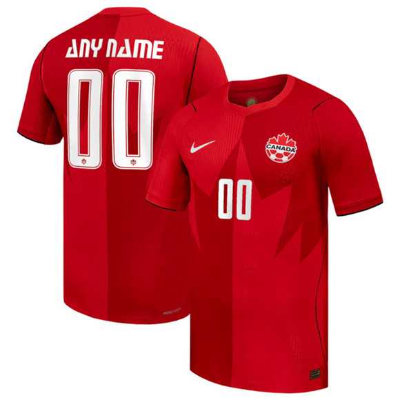 Mens Canada Custom 2026 Red Home Soccer Jersey->->Custom Jersey