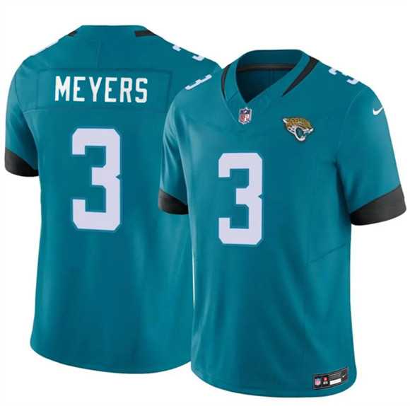 Men%27s Jacksonville Jaguars #3 Jokobi Meyers Teal 2025 F.U.S.E. Vapor Untouchable Limited Stitched Jersey Dzhi->philadelphia eagles->NFL Jersey