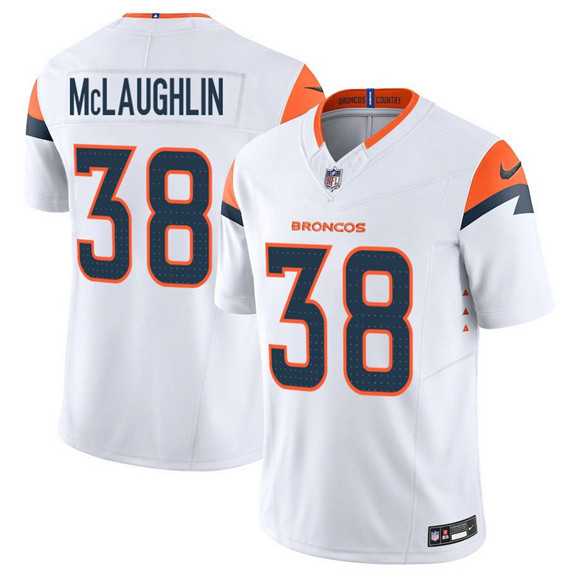 Men%27s Denver Broncos #38 Jaleel McLaughlin White 2025 F.U.S.E. Vapor Limited Stitched Jersey Dzhi->indianapolis colts->NFL Jersey