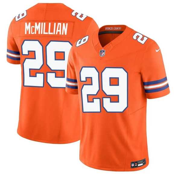 Men%27s Denver Broncos #29 Ja%27Quan McMillan Orange Mile High Collection 1977 Throwback Vapor Limited Stitched Jersey Dzhi->denver broncos->NFL Jersey
