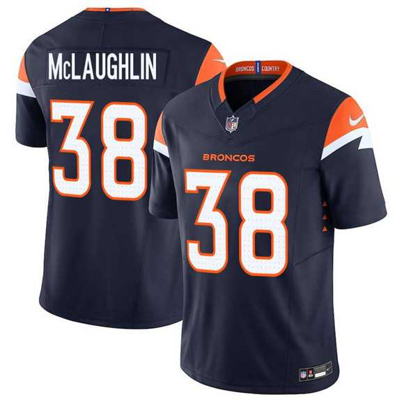 Men%27s Denver Broncos #38 Jaleel McLaughlin Navy F.U.S.E. Vapor Limited Stitched Jersey Dzhi->denver broncos->NFL Jersey