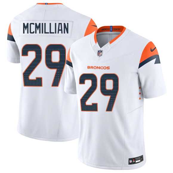 Men%27s Denver Broncos #29 Ja%27Quan McMillan White 2025 F.U.S.E. Vapor Limited Stitched Jersey Dzhi->denver broncos->NFL Jersey