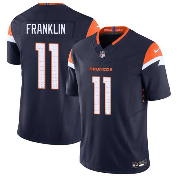 Men%27s Denver Broncos #11 Troy Franklin Navy F.U.S.E. Vapor Limited Stitched Jersey Dzhi->denver broncos->NFL Jersey