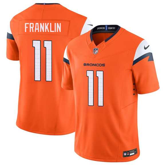 Men%27s Denver Broncos #11 Troy Franklin Orange 2025 F.U.S.E. Vapor Limited Stitched Jersey Dzhi->denver broncos->NFL Jersey