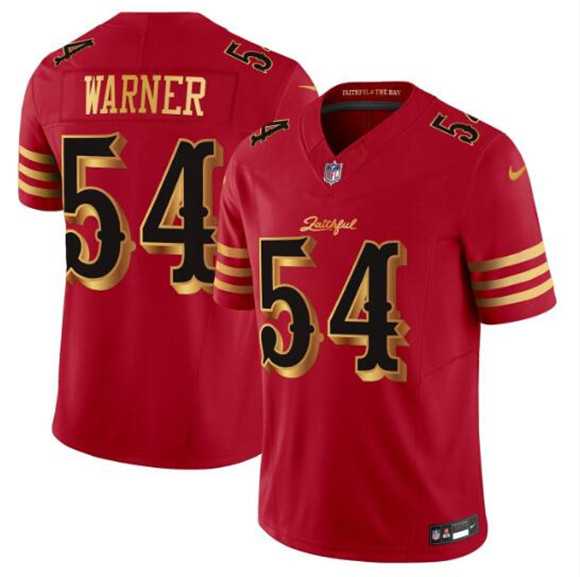 Men%27s San Francisco 49ers #54 Fred Warner Red Gold 2025 F.U.S.E. %27Rivalries%27 Vapor Limited Stitched Jersey Dzhi->seattle seahawks->NFL Jersey