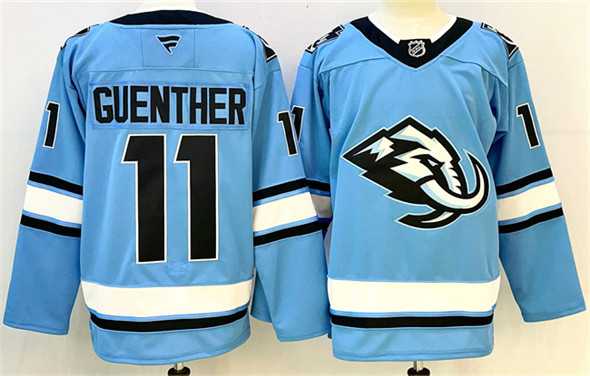 Mens Utah Mammoth #11 Dylan Guenther Blue 2025 Stitched Jersey->utah mammoth->NHL Jersey