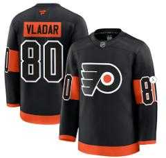 Mens Philadelphia Flyers #80 Dan Vladar Black 2024-25 Alternate Stitched Hockey Jersey Dzhi->philadelphia flyers->NHL Jersey
