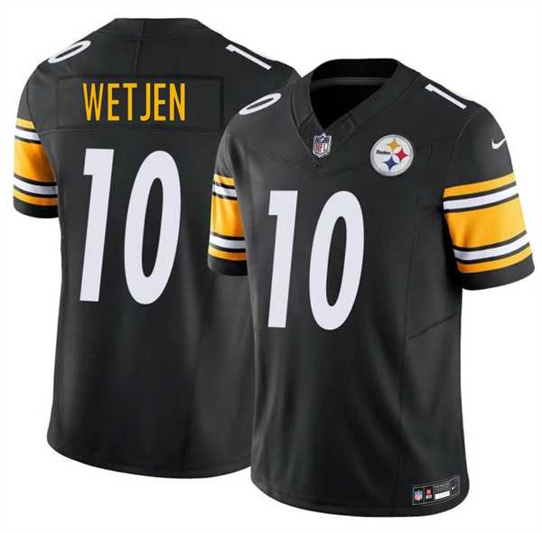Mens Pittsburgh Steelers #10 Kaden Wetjen Black 2026 Draft F.U.S.E. Vapor Limited Stitched Jersey Dzhi->pittsburgh steelers->NFL Jersey