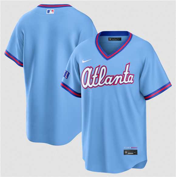 Men%27s Atlanta Braves Blank Powder Blue 2026 City Connect Stadium Stitched Jersey Dzhi->atlanta braves->MLB Jersey