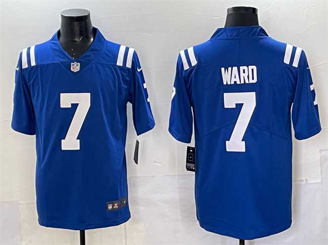 Men%27s Indianapolis Colts #7 Charvarius Ward Blue Vapor Limited Stitched Jersey->green bay packers->NFL Jersey