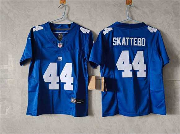 Women%27s New York Giants #44 Cam Skattebo Blue F.U.S.E. Vapor Limited Stitched Jersey->new york giants->NFL Jersey