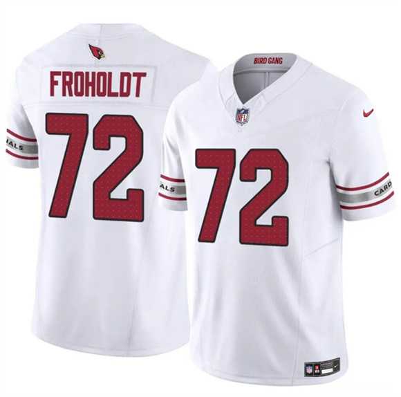 Men%27s Arizona Cardinals #72 Hjalte Froholdt White 2025 F.U.S.E. Vapor Untouchable Limited Stitched Jersey Dzhi->arizona cardinals->NFL Jersey