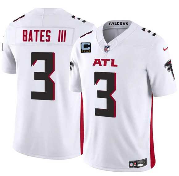 Men%27s Atlanta Falcons #3 Jesse Bates III White 2025 F.U.S.E With 4-Star C Patch Vapor Untouchable Limited Stitched Jersey Dzhi->atlanta falcons->NFL Jersey