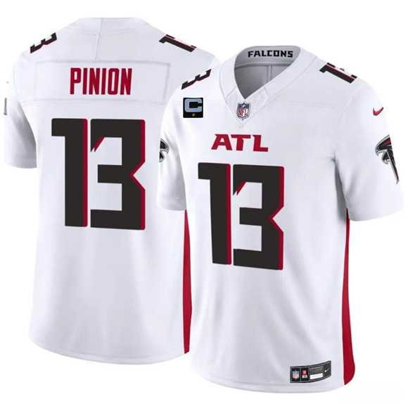 Men%27s Atlanta Falcons #13 Bradley Pinion White 2025 F.U.S.E With 1-Star C Patch Vapor Untouchable Limited Stitched Jersey Dzhi->atlanta falcons->NFL Jersey