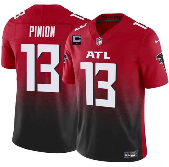 Men%27s Atlanta Falcons #13 Bradley Pinion Red Black 2025 F.U.S.E With 1-Star C Patch Vapor Untouchable Limited Stitched Jersey Dzhi->atlanta falcons->NFL Jersey