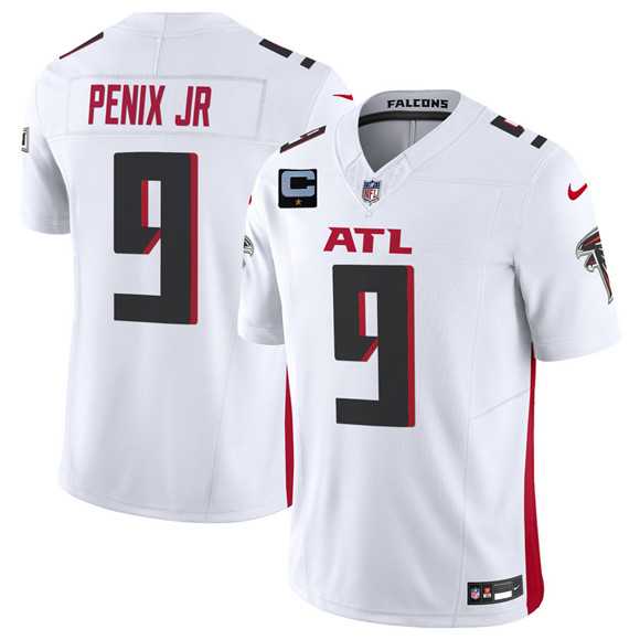 Men%27s Atlanta Falcons #9 Michael Penix Jr White 2025 F.U.S.E. With 1-Star C Patch Vapor Untouchable Limited Stitched Jersey Dzhi->atlanta falcons->NFL Jersey