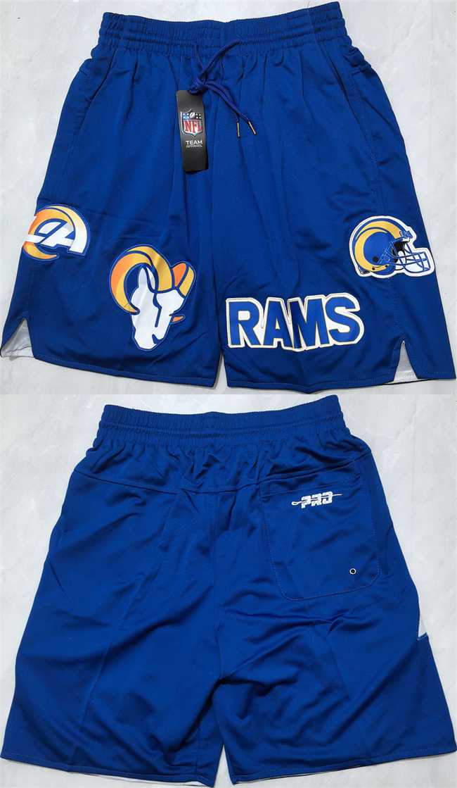 Mens Los Angeles Rams Royal Shorts(Run Small)->nfl just don shorts->NFL Jersey