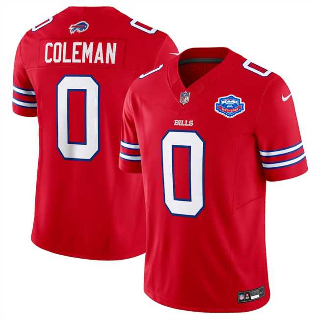 Men%27s Buffalo Bills #0 Keon Coleman Red 2025 F.U.S.E. With Farewell Patch Vapor Untouchable Limited Stitched Jersey Dzhi->baltimore ravens->NFL Jersey