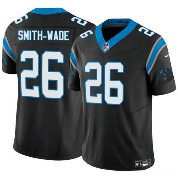 Men%27s Carolina Panthers #26 Chau Smith-Wade Black 2025 F.U.S.E. Vapor Limited Stitched Jersey Dzhi->carolina panthers->NFL Jersey