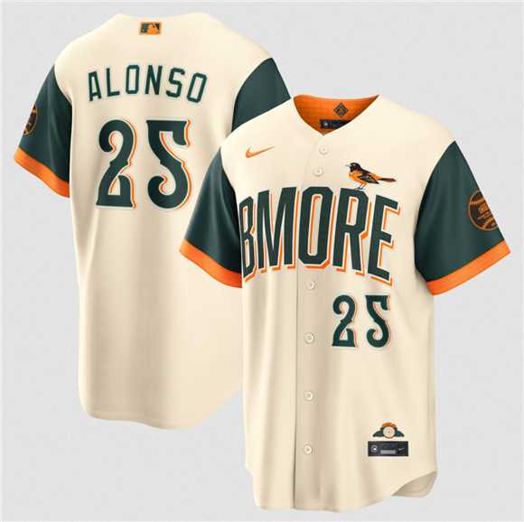Men%27s Baltimore Orioles #25 Pete Alonso Natural 2026 City Connect Stadium Stitched Jersey Dzhi->baltimore orioles->MLB Jersey