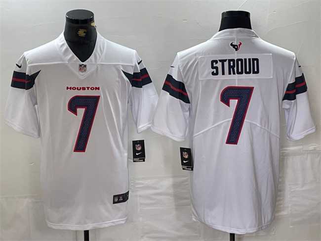 Men%27s Houston Texans #7 C.J. Stroud White Vapor Untouchable Football Stitched Jersey->houston texans->NFL Jersey